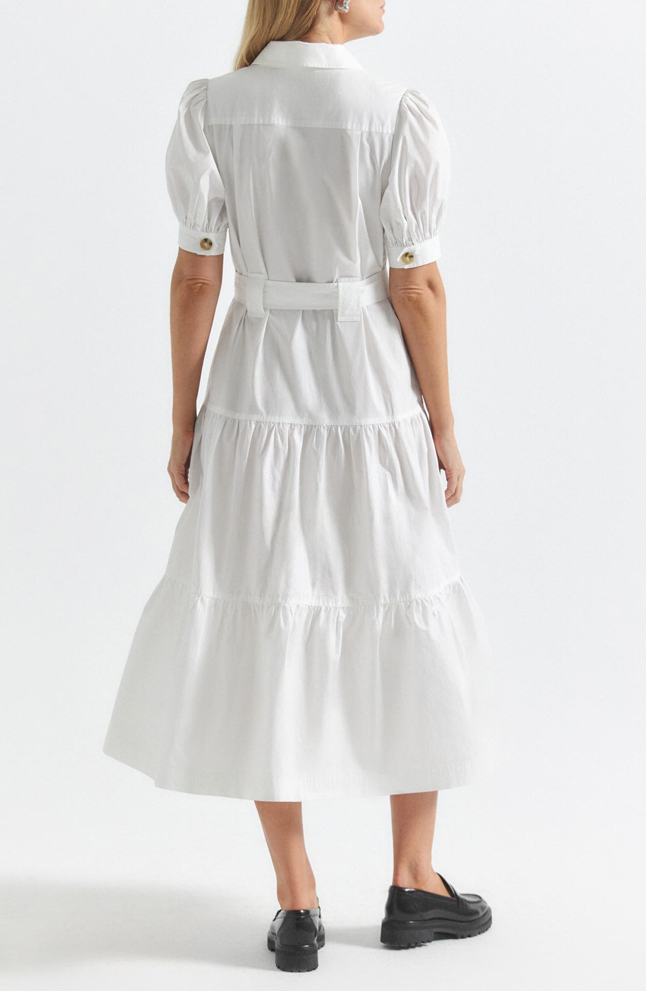 Derek Lam 10 Crosby Buffy Short Sleeve Cotton Utility Dress