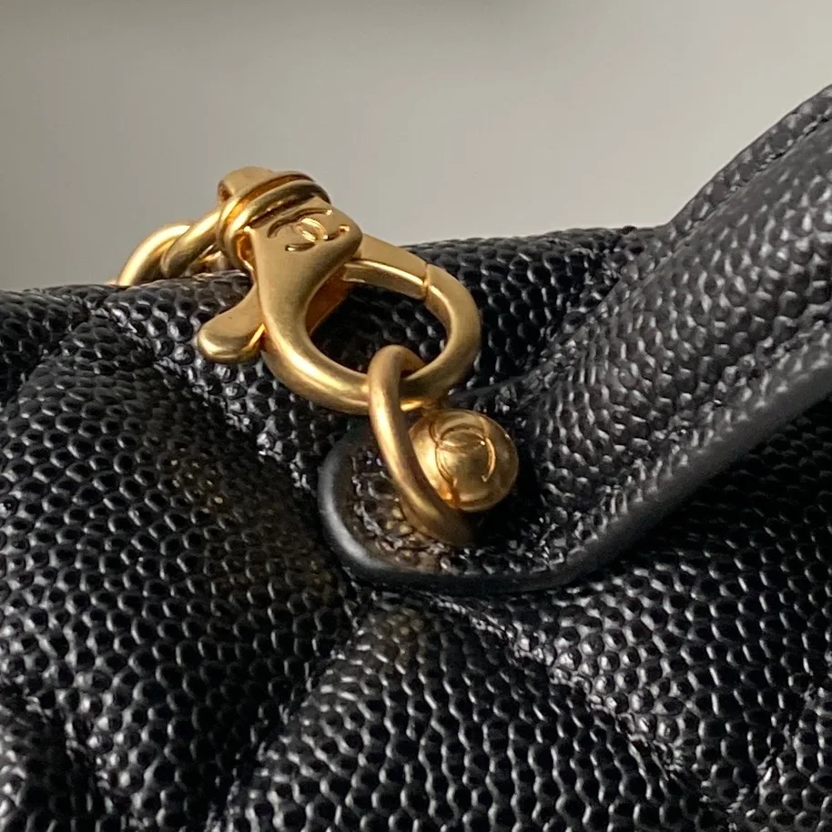 Chanel Gold Grained Leather Shoulder Bag product photo from LabelPicks