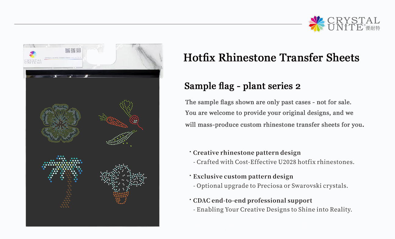 Hotfix rhinestone transfer sheets display 1