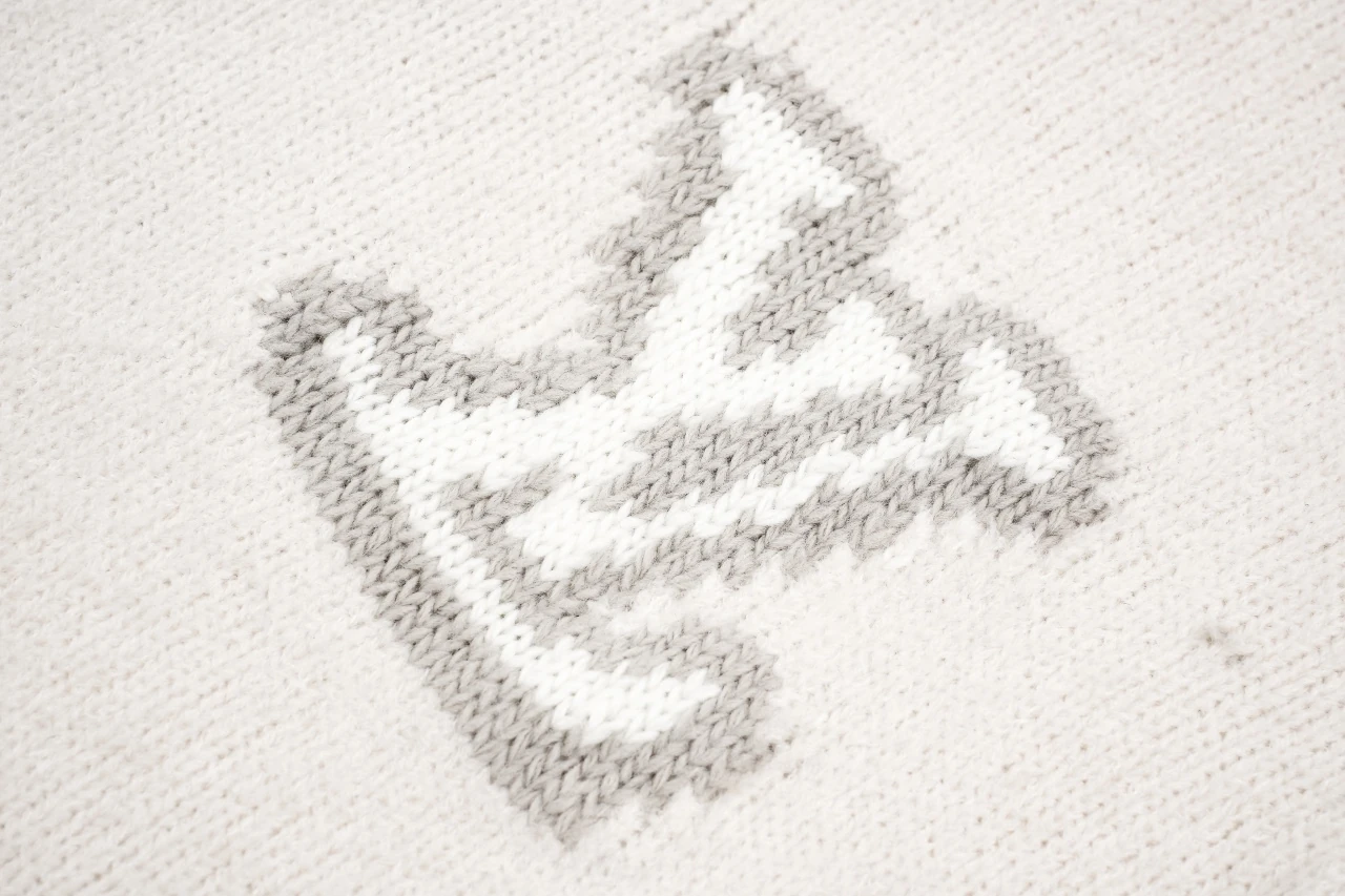Louis Vuitton Off White Letter Intarsia Crewneck Sweater product photo from LabelPicks