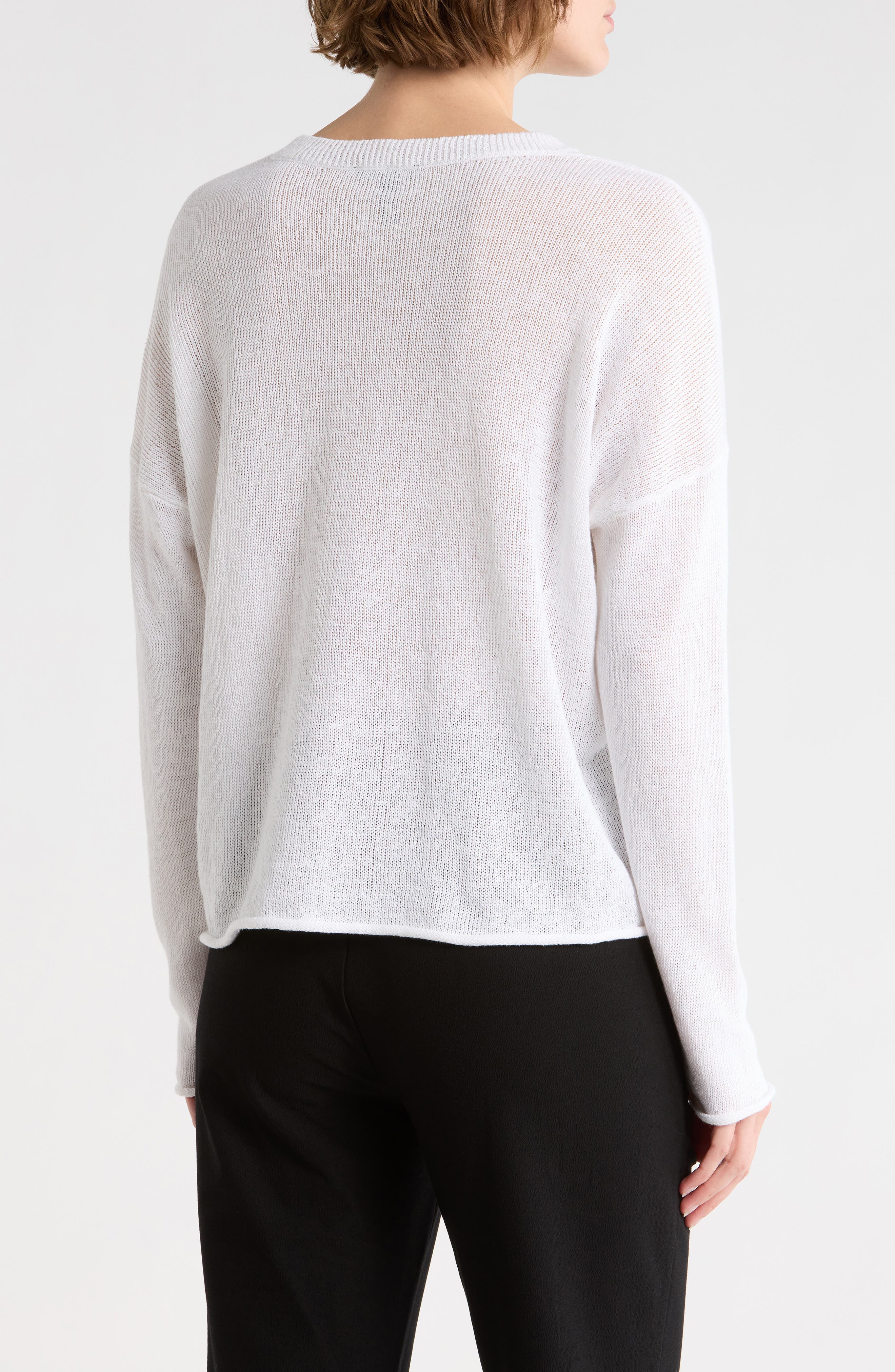 Eileen Fisher Organic Linen & Organic Cotton Sweater