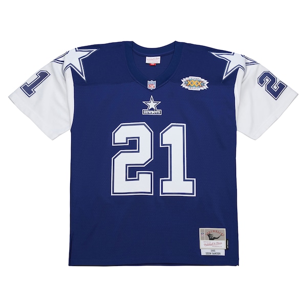 Deion Sanders Dallas Cowboys  1995 Legacy Replica Jersey - Navy
