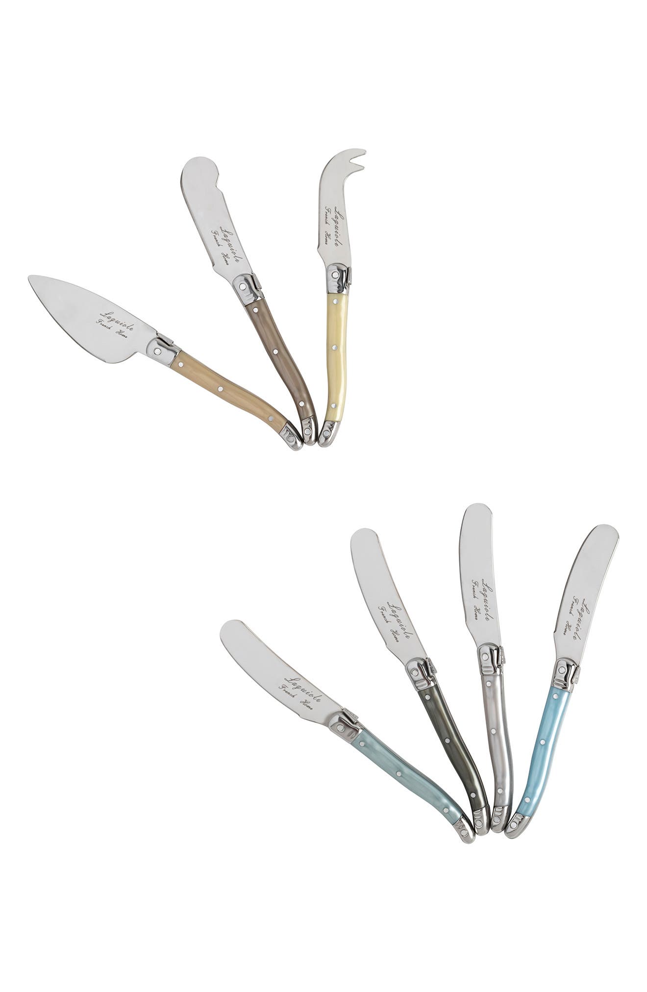 FRENCH HOME 7-Piece Faux Mother-of-Pearl Cheese Knife & Spreader Set