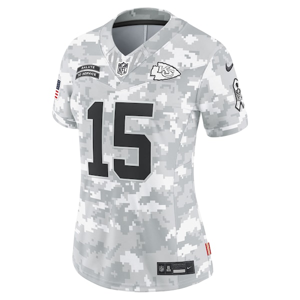 Patrick Mahomes Kansas City Chiefs Nike Women's 2024 Salute to Service Limited Jersey - Arctic Camo