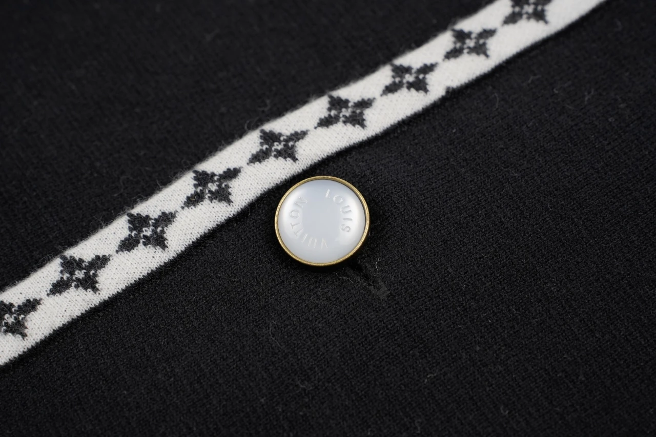 Louis Vuitton Black Collegiate Knit Cardigan Jacket product photo from LabelPicks