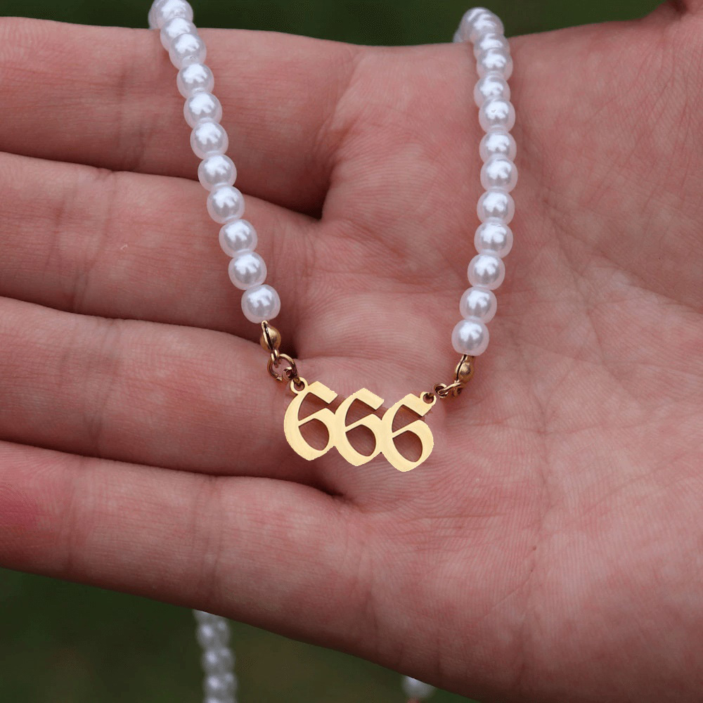 Angel Pearl Number Necklaces 111-999