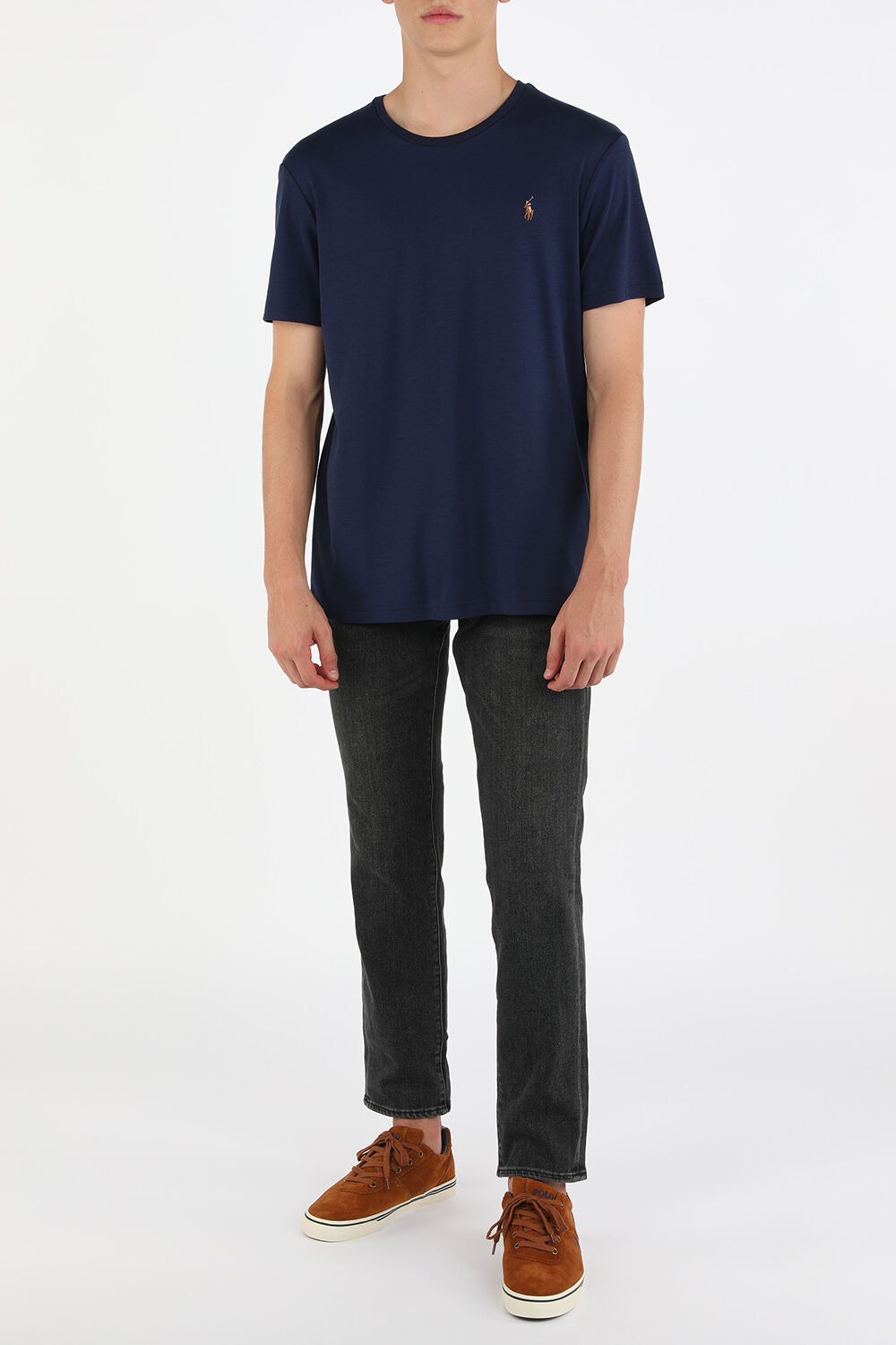 POLO RALPH LAUREN חולצת טי עם לוגו רקום