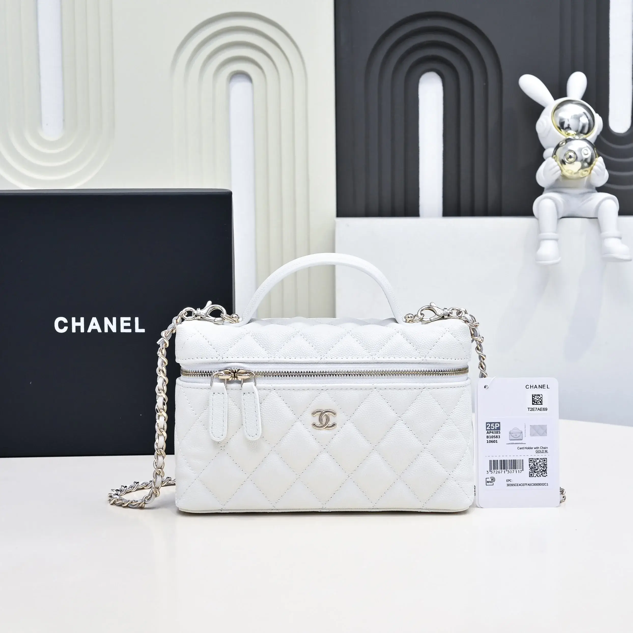 Chanel Grained Leather Top Handle Bag product photo from LabelPicks