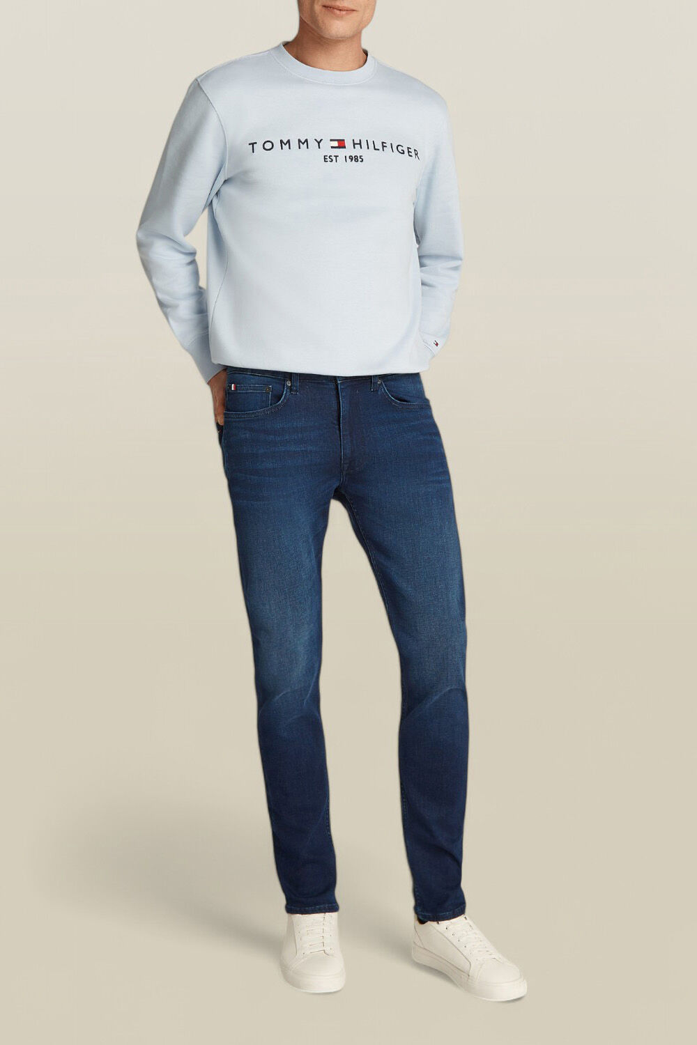 TOMMY HILFIGER מכנסי ג'ינס בגזרת סלים