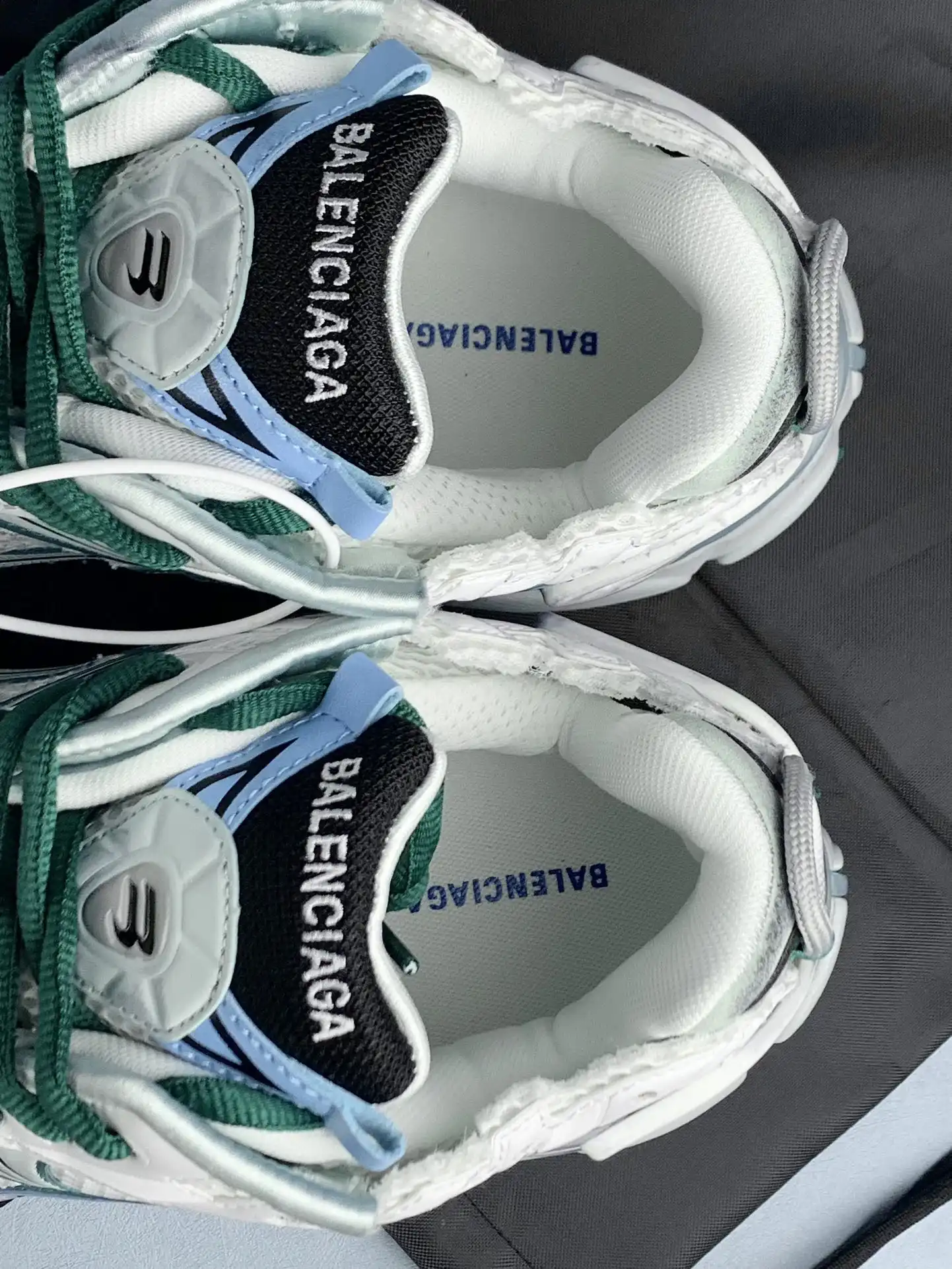 Runner Sneaker in White/Green/Blue product photo from LabelPicks