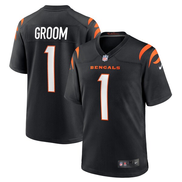 Number 1 Groom Cincinnati Bengals Nike Game Jersey - Black