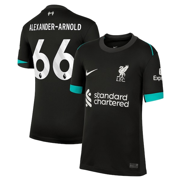Trent Alexander-Arnold Liverpool Nike Youth 2024/25 Away Replica Jersey - Forest Green