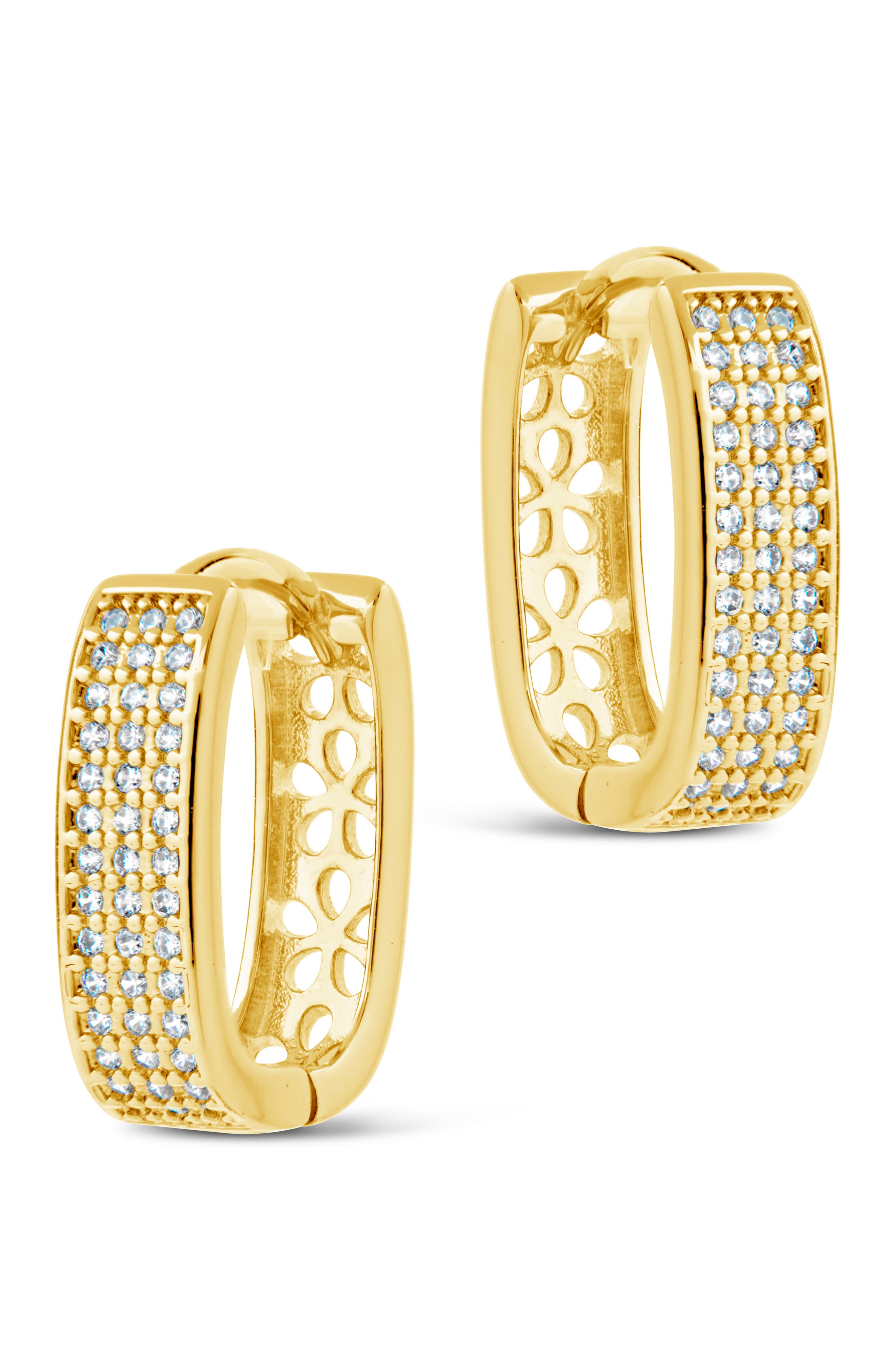 Sterling Forever Renee Hoop Earrings
