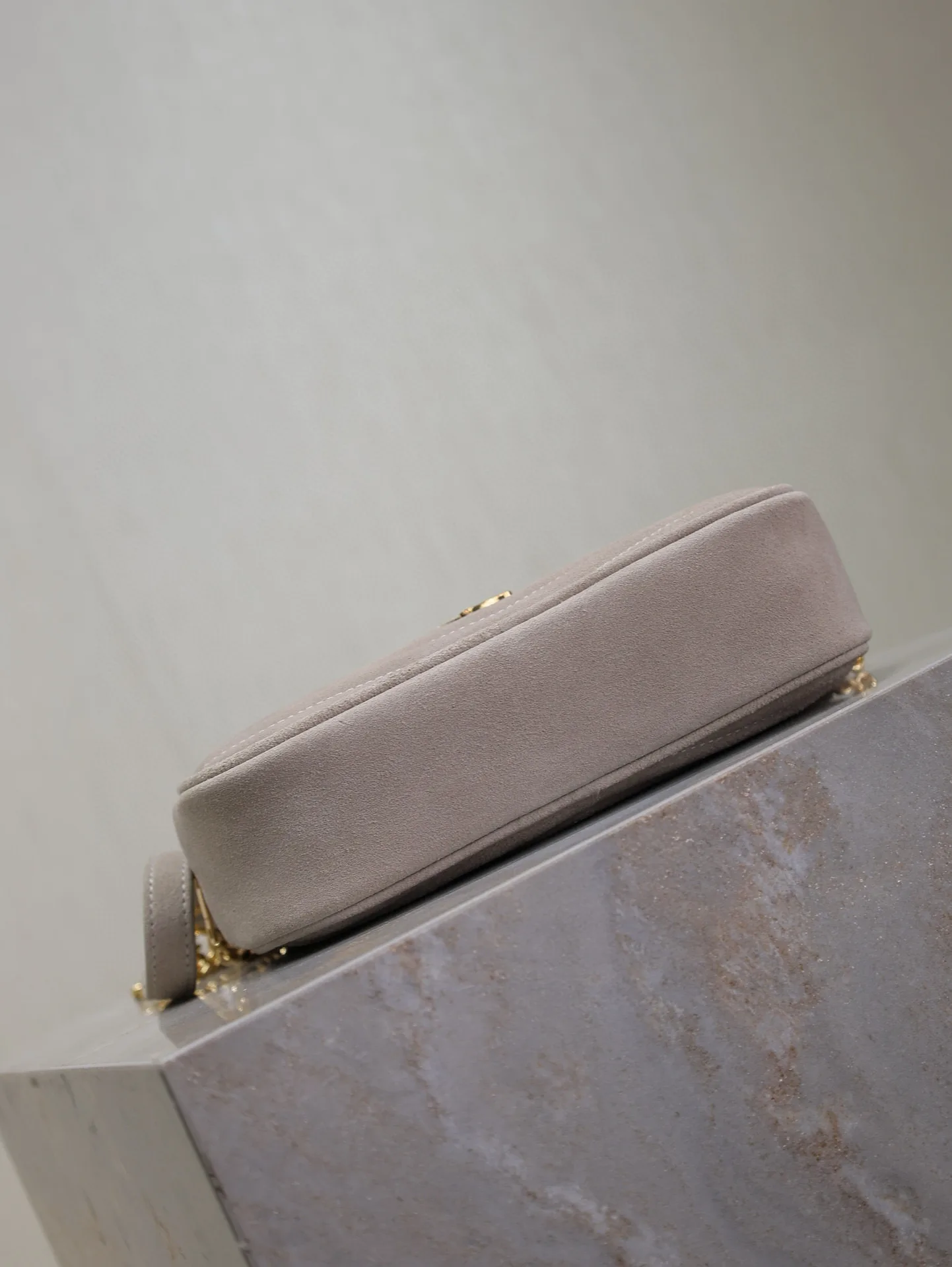 Saint Laurent Grey Suede Leather Crossbody Bag product photo from LabelPicks