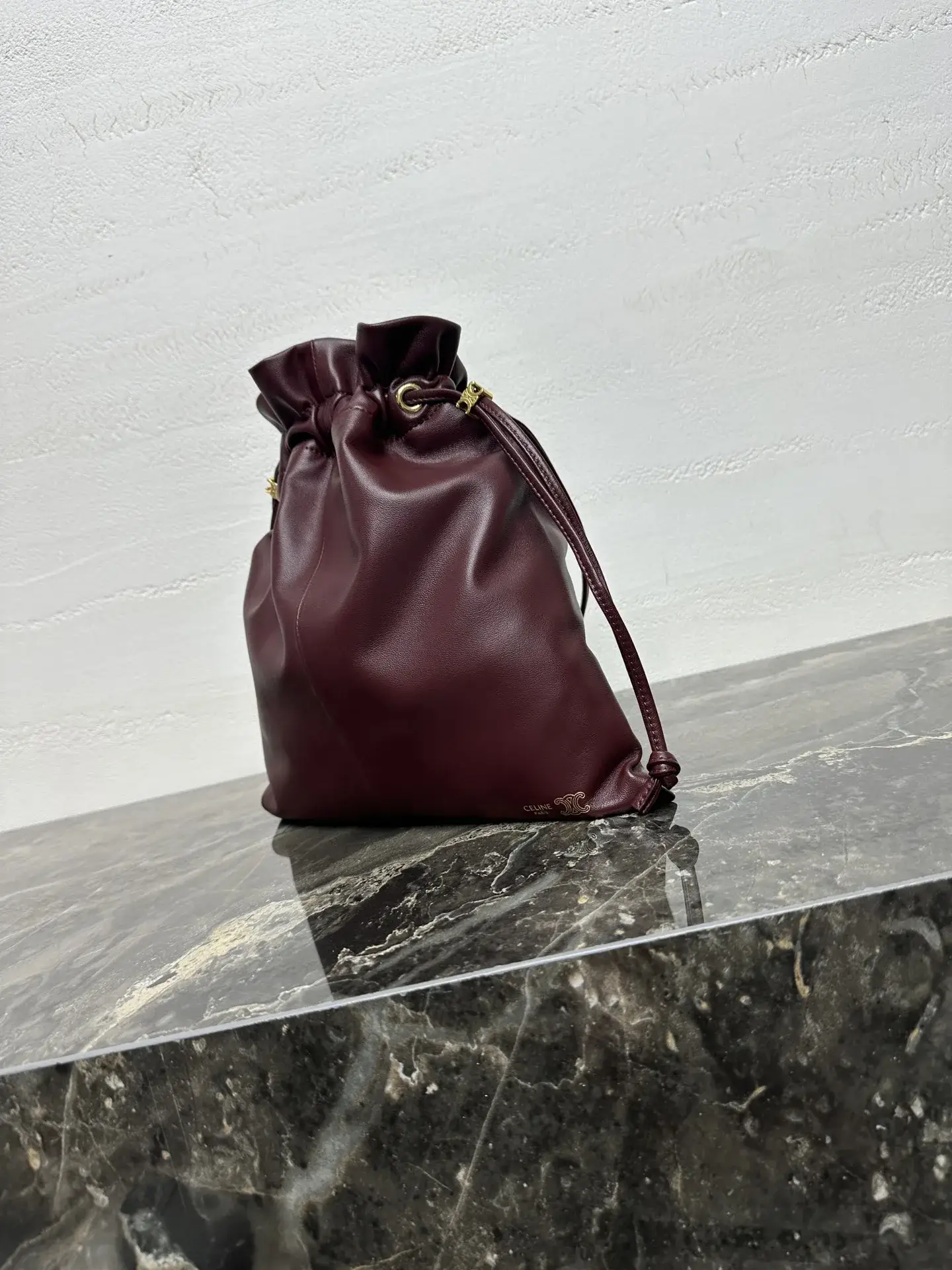 Celine Lambskin Crystal Pouch Bucket Bag product photo from LabelPicks