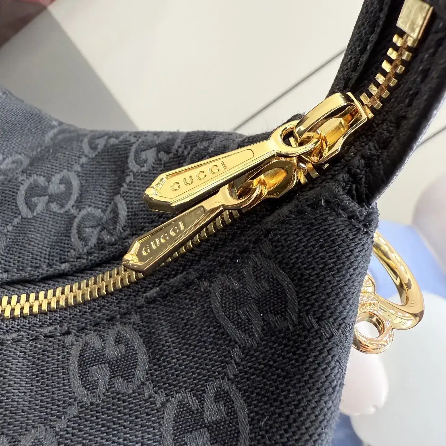 Gucci Black Canvas and Leather Shoulder Bag product photo from LabelPicks
