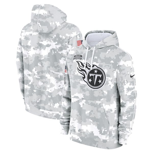 Tennessee Titans Nike 2024 Salute to Service Club Fleece Pullover Hoodie - Arctic Camo