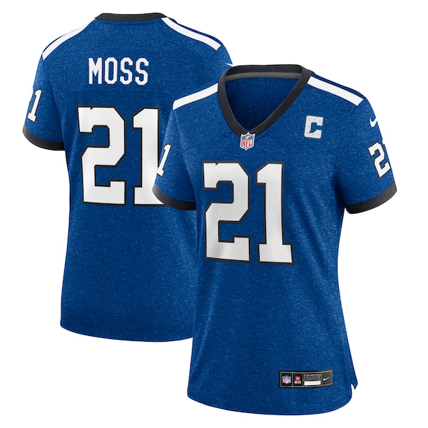 Zack Moss Indianapolis Colts Nike Women's Indiana Nights Alternate Game Jersey - Royal/Royal