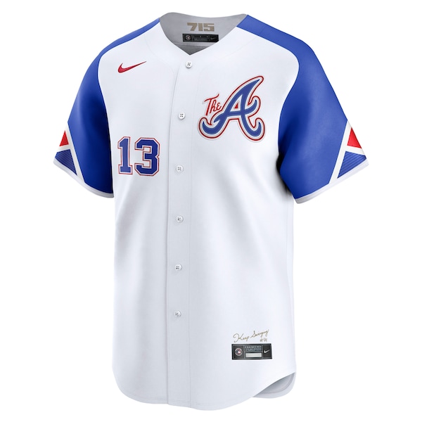 Ronald Acuña Jr. Atlanta Braves Nike City Connect Limited Jersey - White