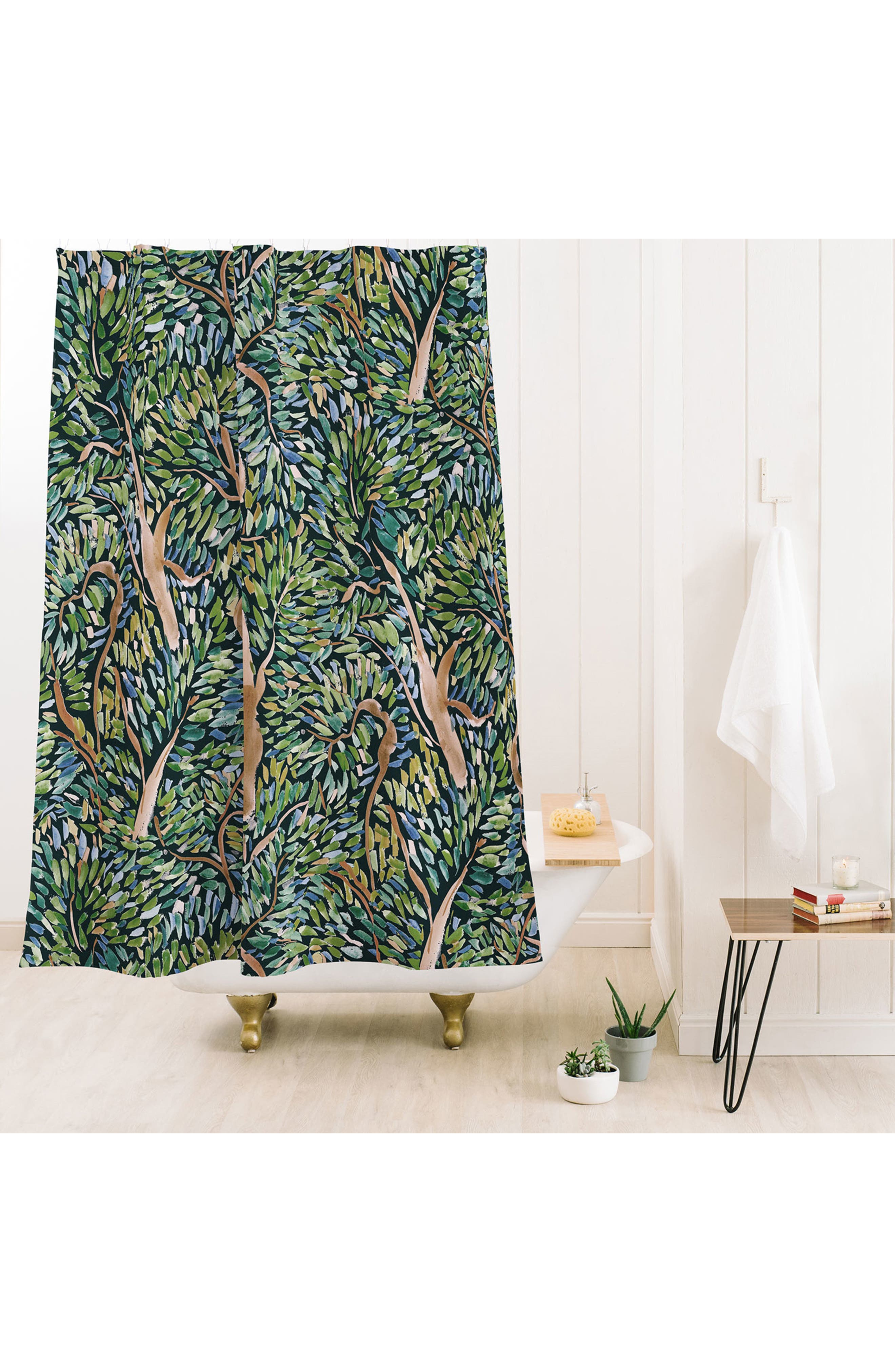 Deny Designs Fauvist Trees Shower Curtain