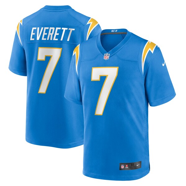 Gerald Everett Los Angeles Chargers Nike Player Game Jersey - Powder Blue/White