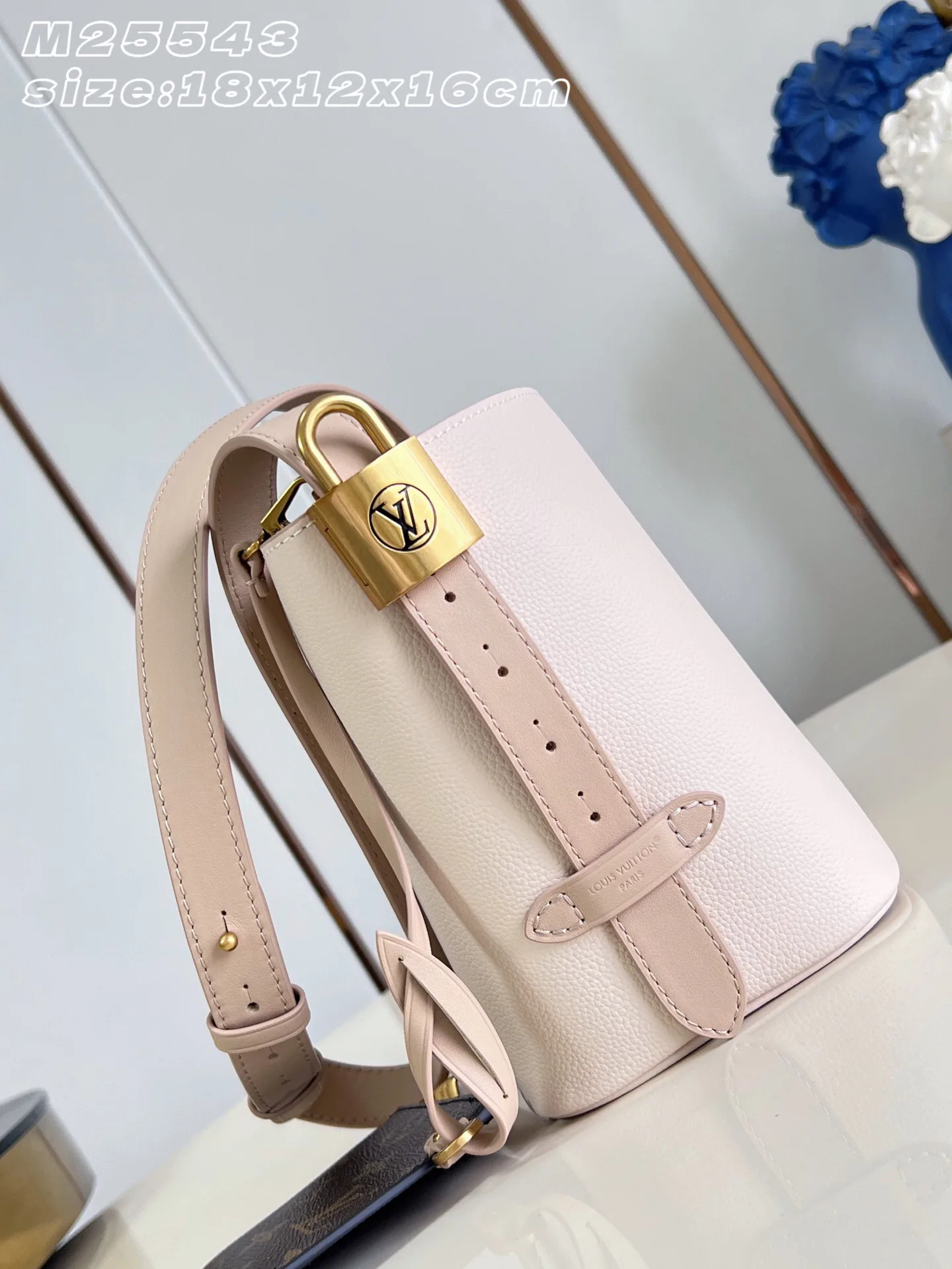Louis Vuitton Pink Grained Leather Bucket Bag product photo from LabelPicks