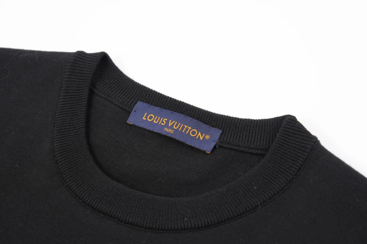 Louis Vuitton Black Pocket Print Knit T-Shirt product photo from LabelPicks