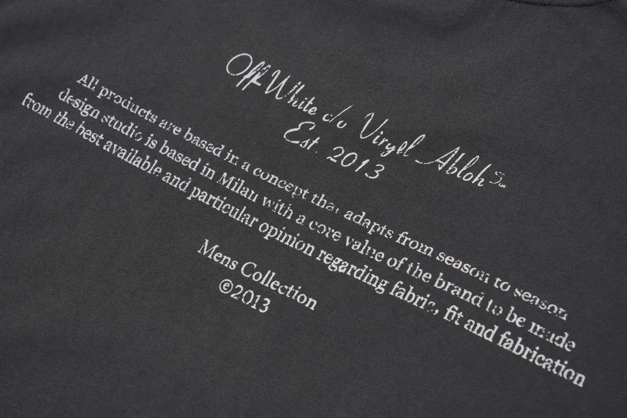 Off-White Black Washed Madonna Front Graphic T-Shirt product photo from LabelPicks