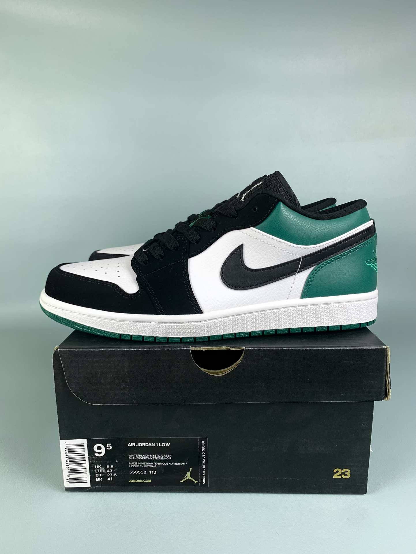 Air Jordan 1 Low 'Green Toe' Shoes
