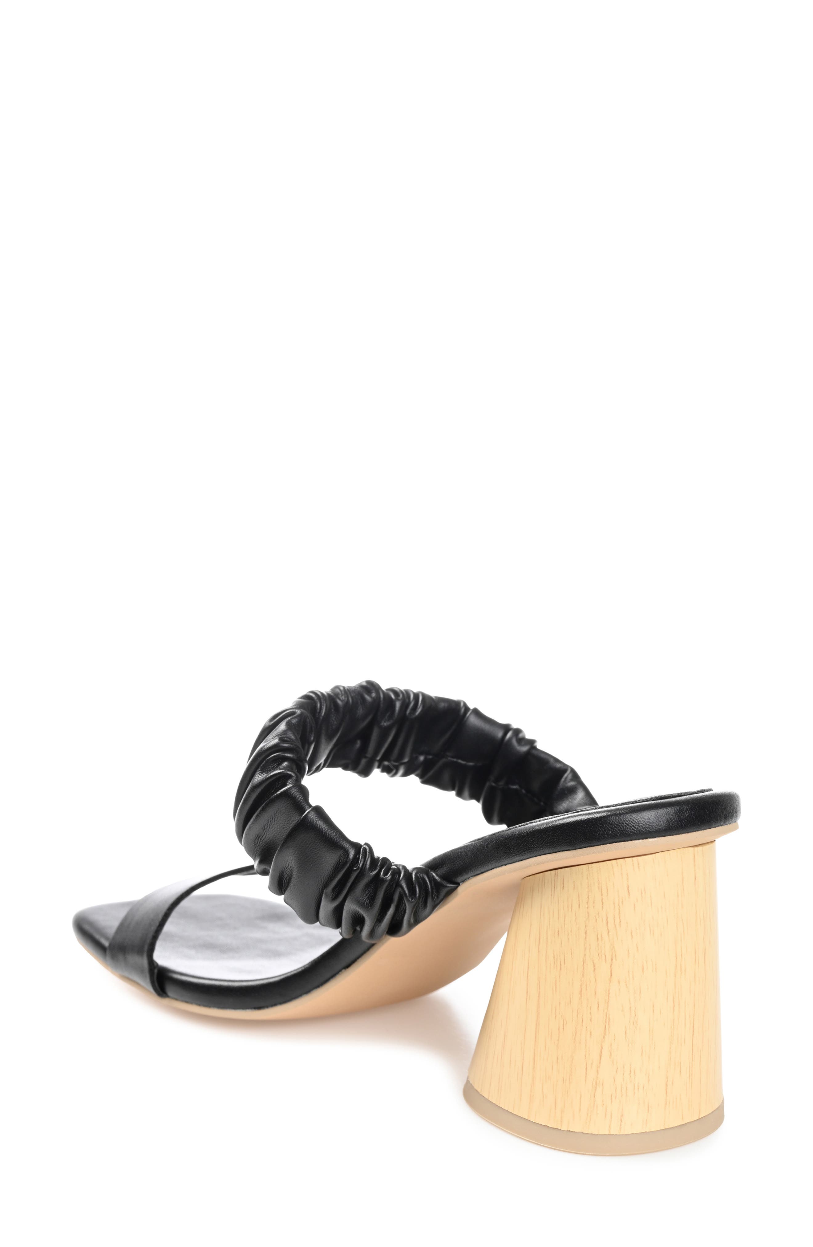 Journee Collection Open Square-toe Block Heel