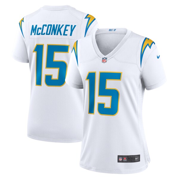 Ladd McConkey Los Angeles Chargers Nike Women's Game Jersey -  White/Navy/Royal
