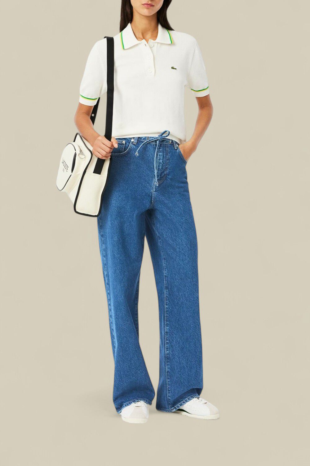 LACOSTE מכנסי ג'ינס בגזרה רחבה