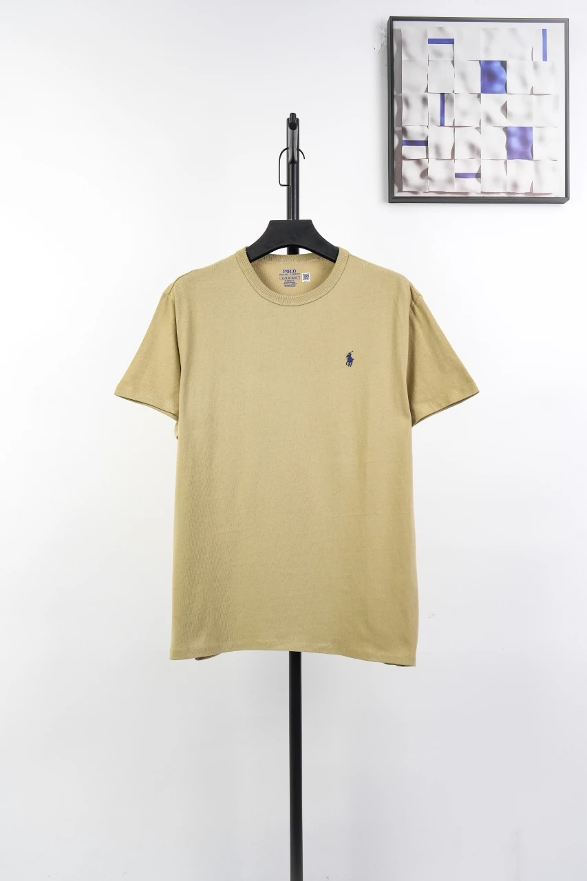 Ralph Lauren Khaki Pony Embroidered Crewneck T-Shirt product photo from LabelPicks