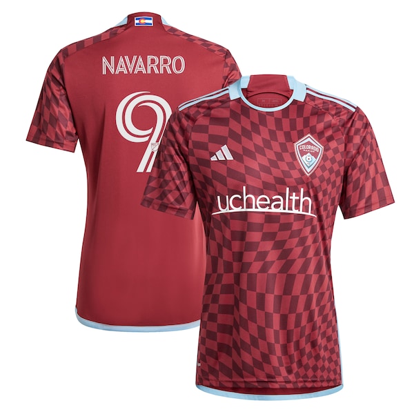 Rafael Navarro Colorado Rapids adidas 2024 One Flag Kit Replica Player Jersey - Burgundy
