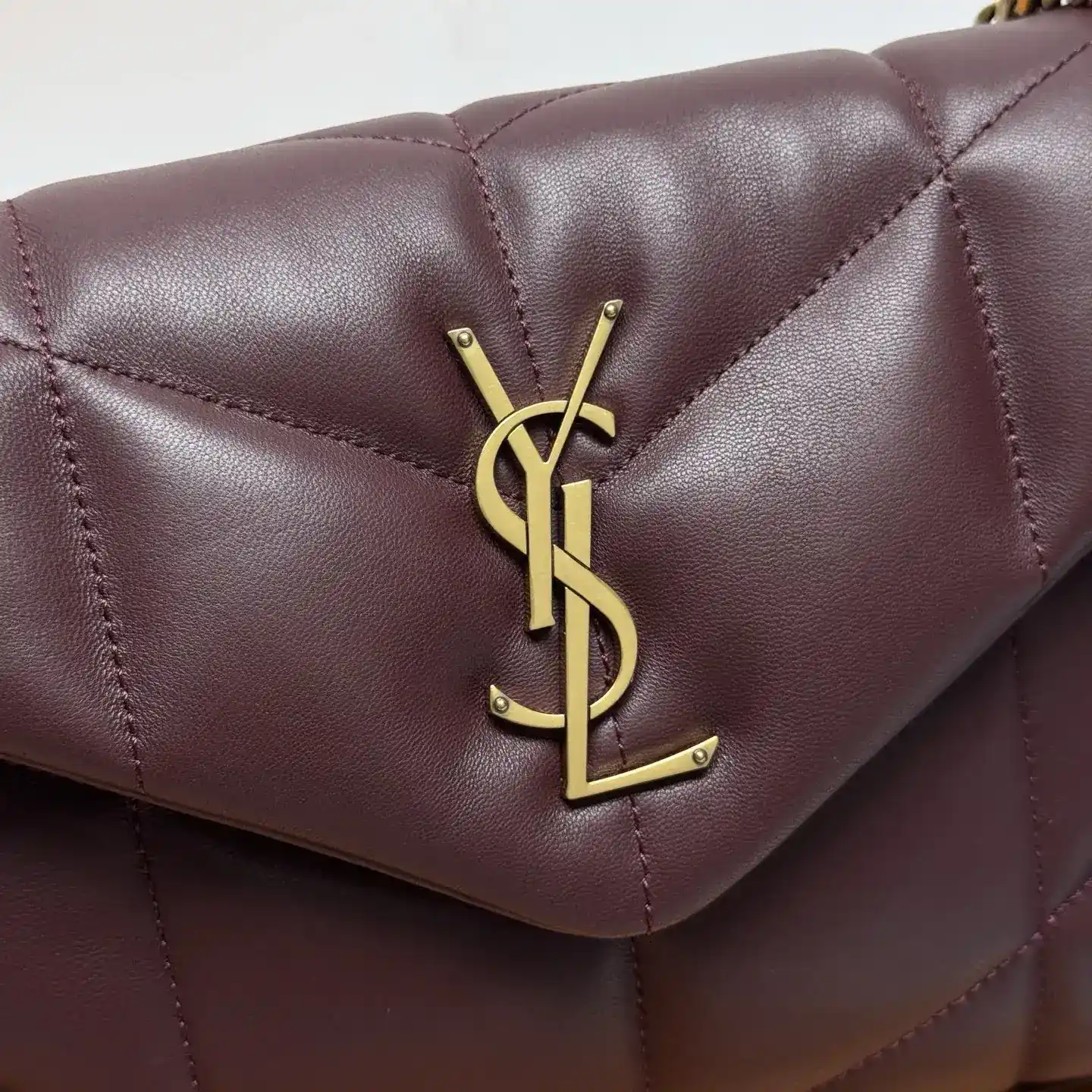 Saint Laurent Loulou Burgundy Quilted Leather Shoulder Bag product photo from LabelPicks
