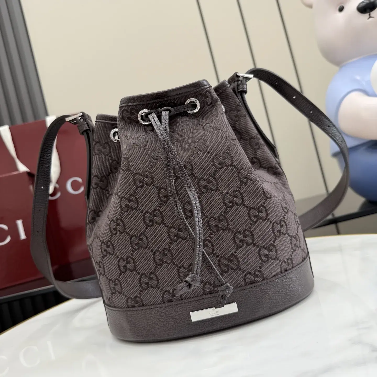 Gucci Brown Generation Canvas and Leather Crossbody Bag product photo from LabelPicks