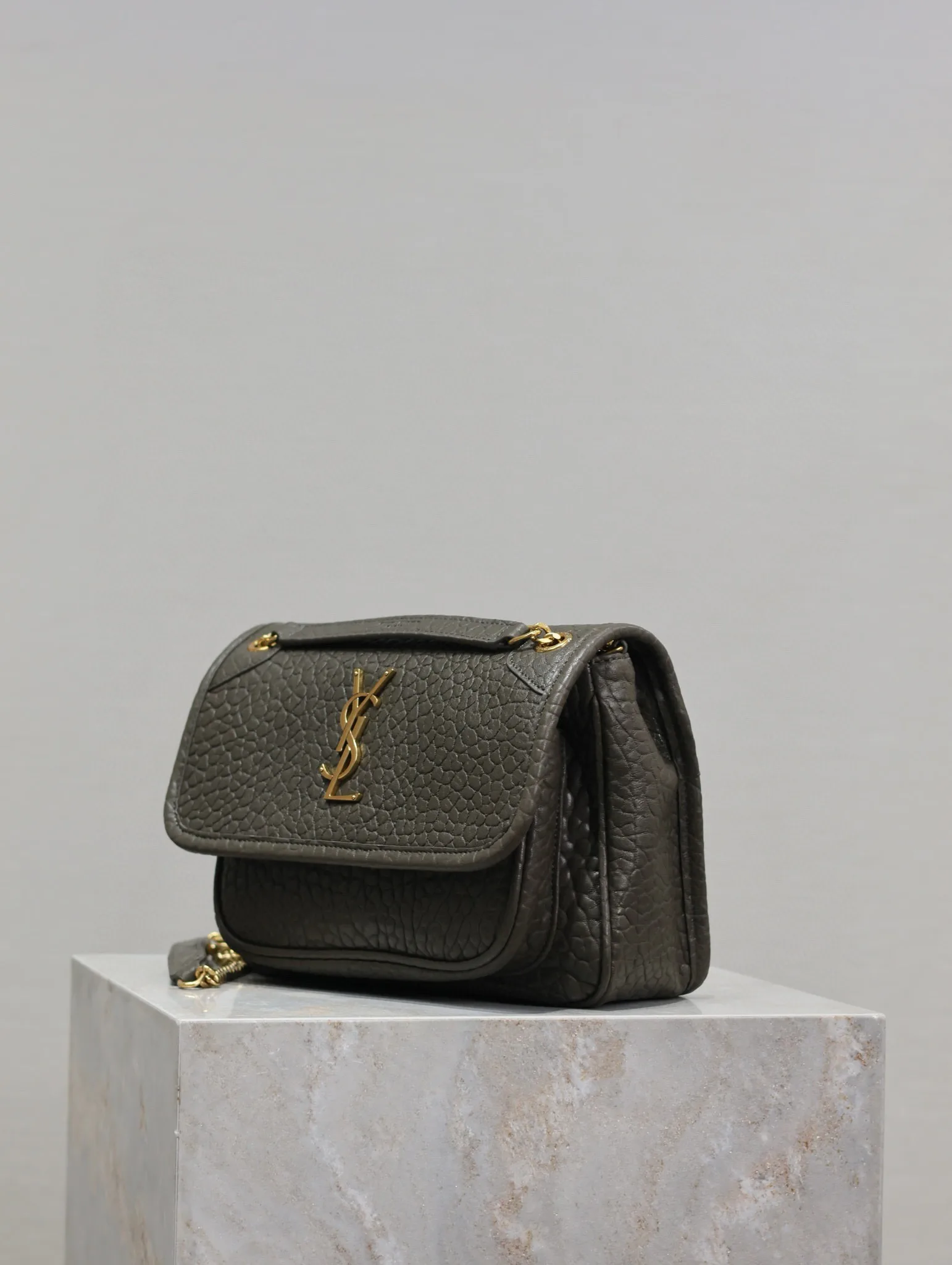 Saint Laurent Niki Green Lambskin Shoulder Bag product photo from LabelPicks
