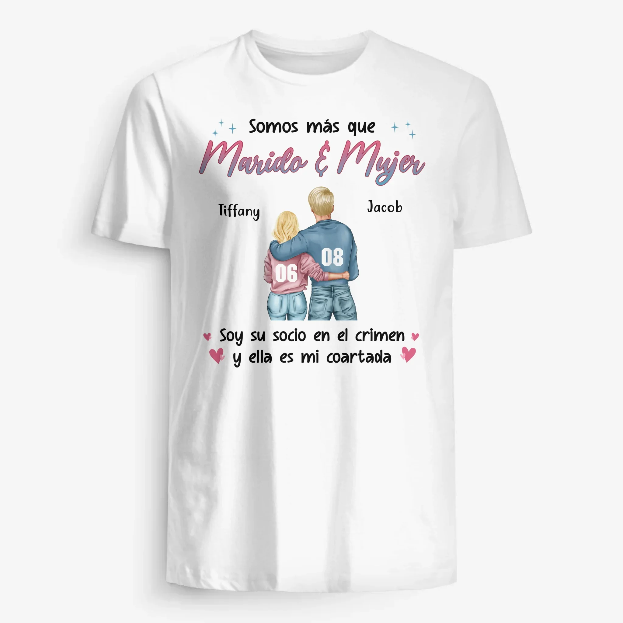 Personalizar Camisetas Para Esposa y Esposo | Personalizado Regalos Para Pareja | Marido y Mujer