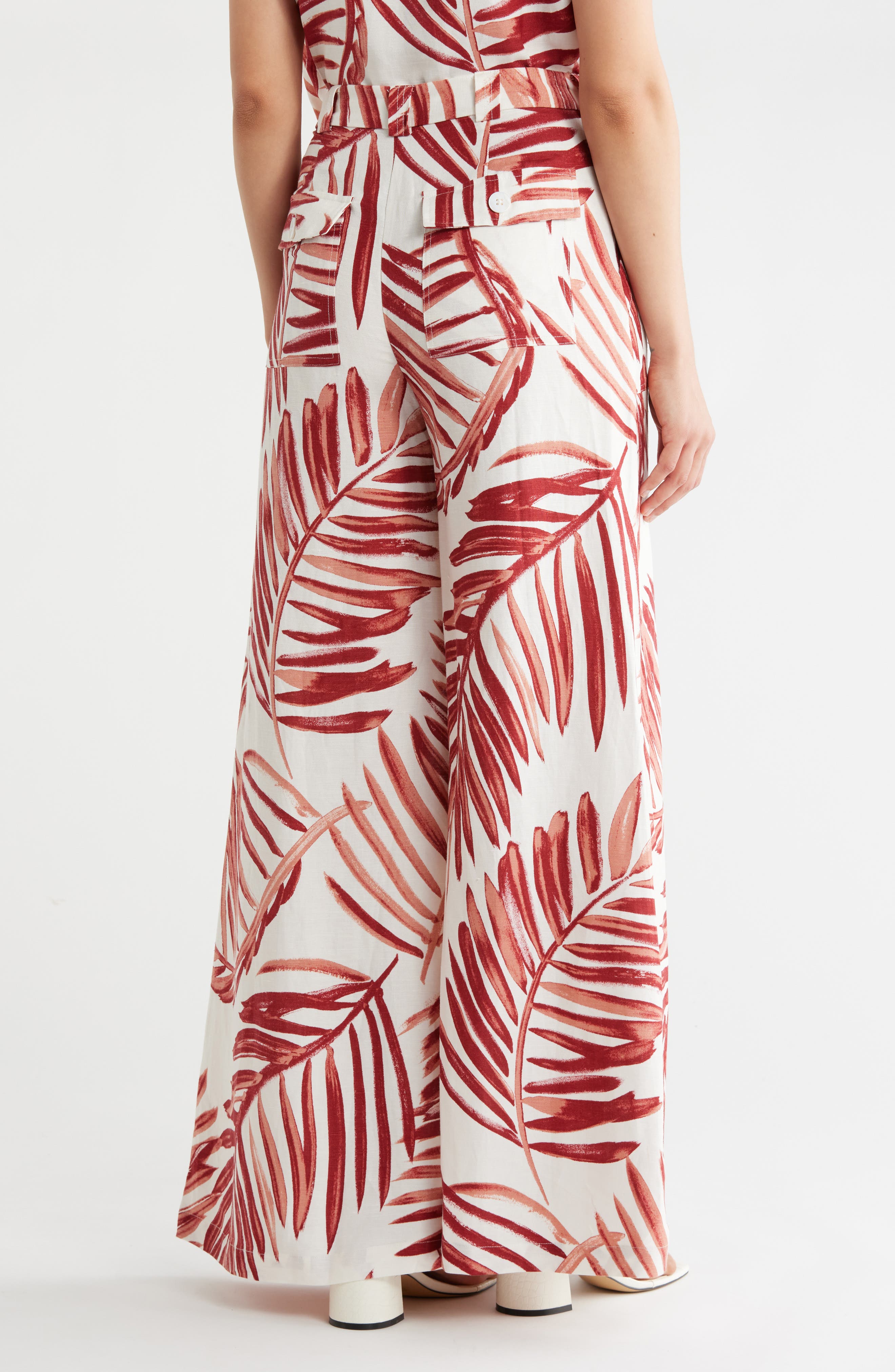 Tori Richard A New Leaf Maybelle Wide Leg Linen Blend Pants
