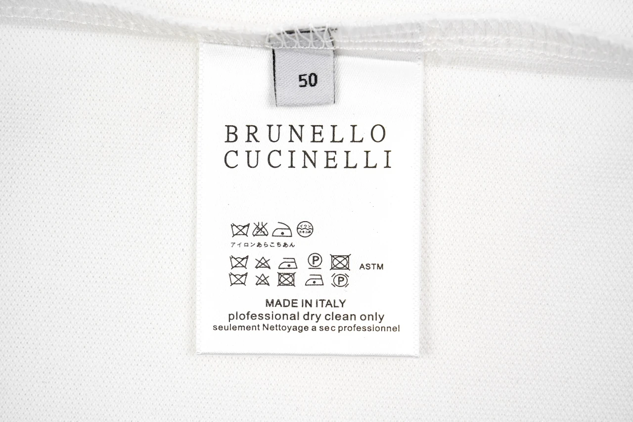 Brunello Cucinelli White Contrast-Collar Pique Polo Shirt product photo from LabelPicks