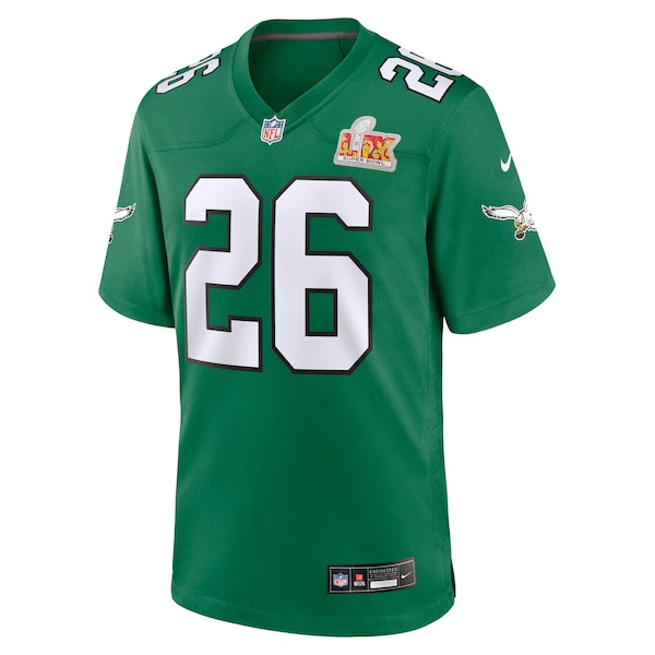 Saquon Barkley Philadelphia Eagles Nike Super Bowl LIX 2nd Alternate Game Jersey - Kelly Green