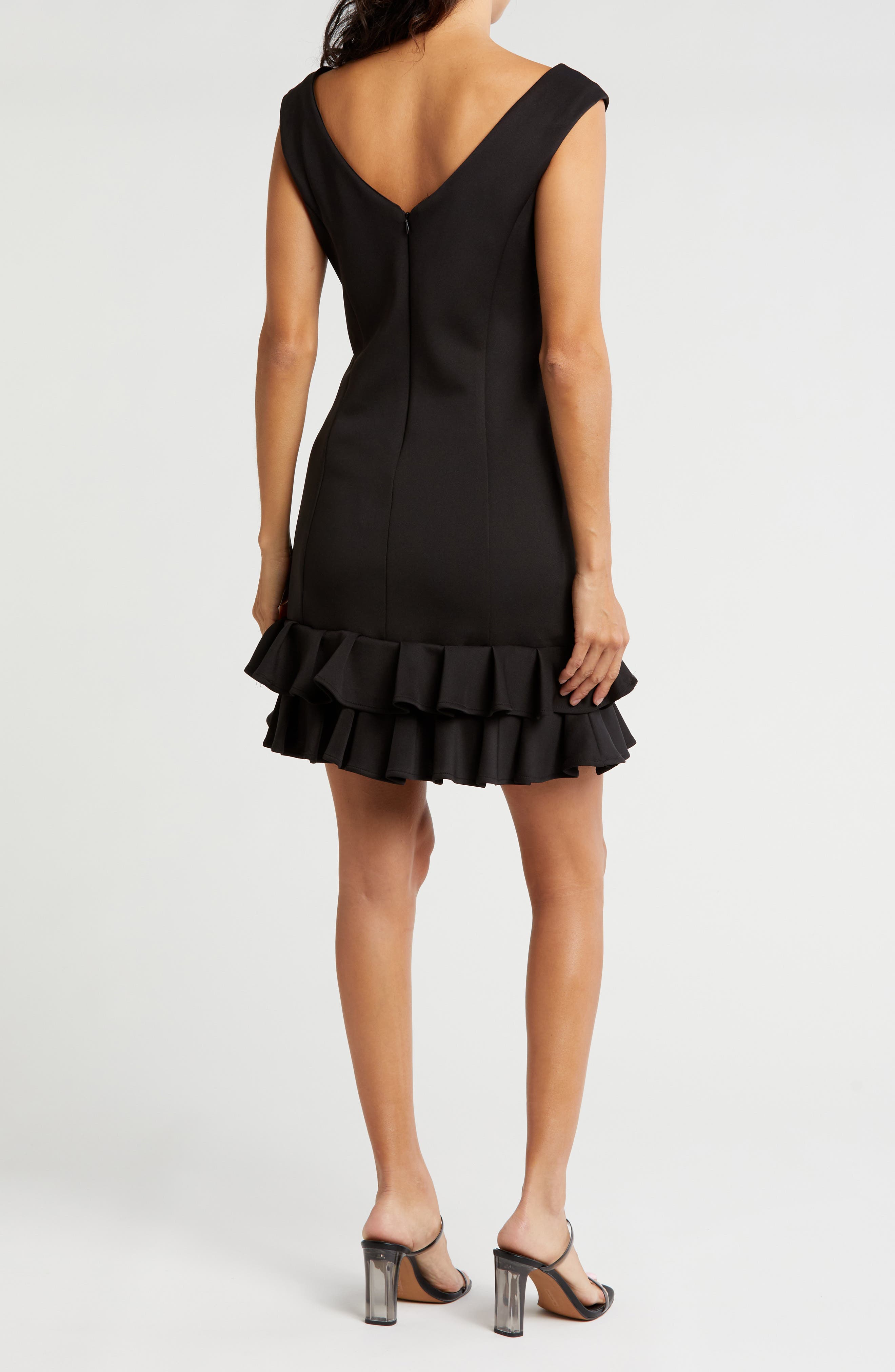 Julia Jordan Sleeveless Ruffle Hem Dress
