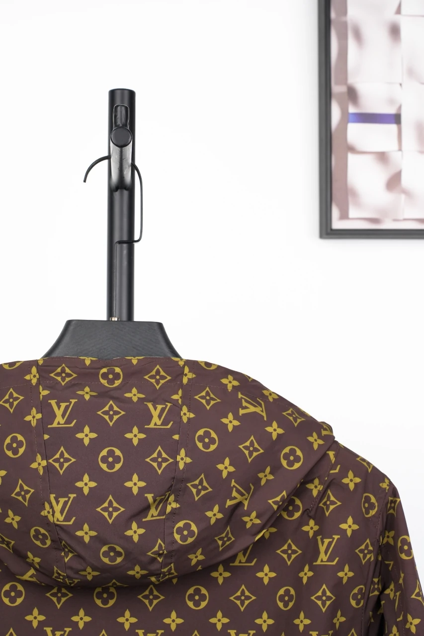 Louis Vuitton Green Camo Monogram Reversible Hooded Windbreaker product photo from LabelPicks