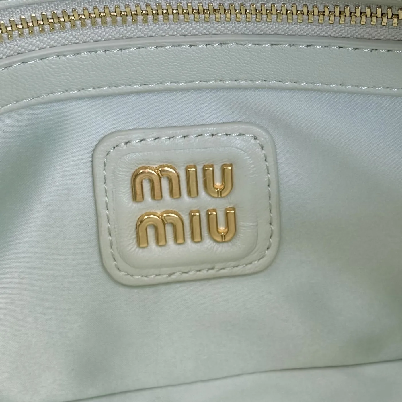 Miu Miu Matelasse Green Lambskin Top Handle Bag product photo from LabelPicks