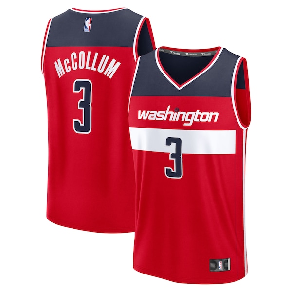 CJ McCollum Washington Wizards  Youth Fast Break Replica Player Jersey - Icon Edition - Red