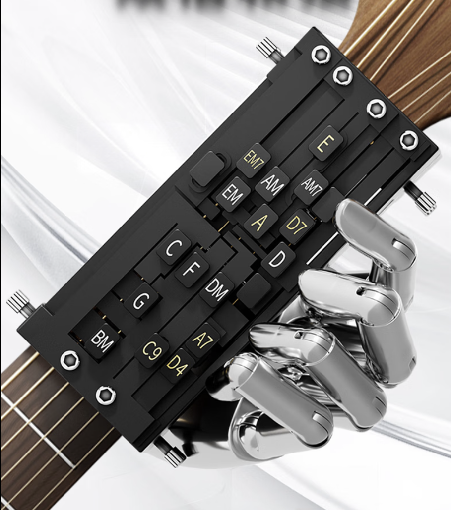 Guitar Chord Assistant Device for Folk Guitar Beginners Automatic Chords Practice for starter  - GreshamTech