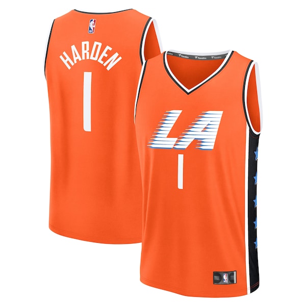 James Harden LA Clippers  2025/26 City Edition Fast Break Jersey - Orange
