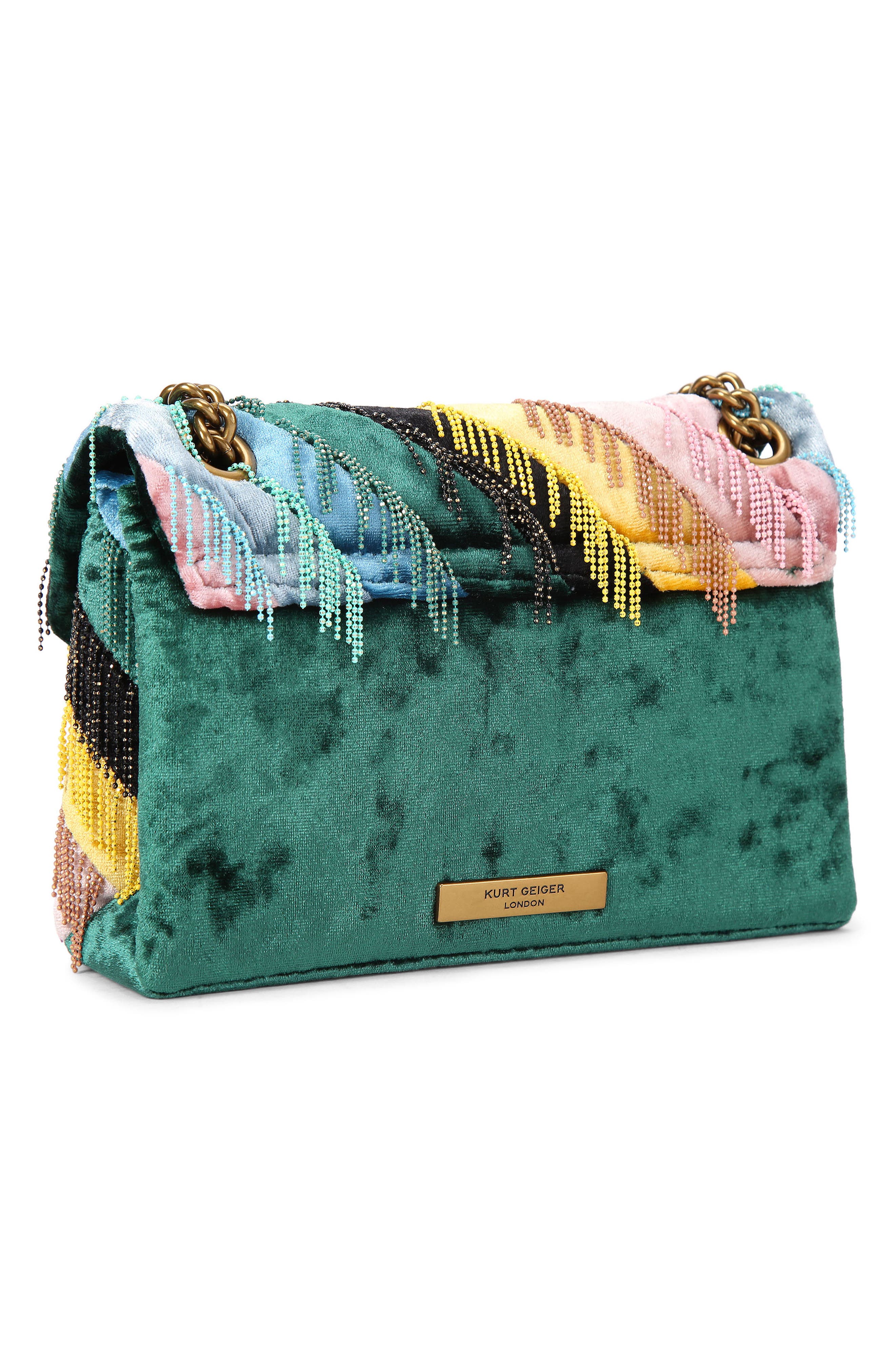 Kurt Geiger London Mini Kensington Fringe Convertible Crossbody Bag