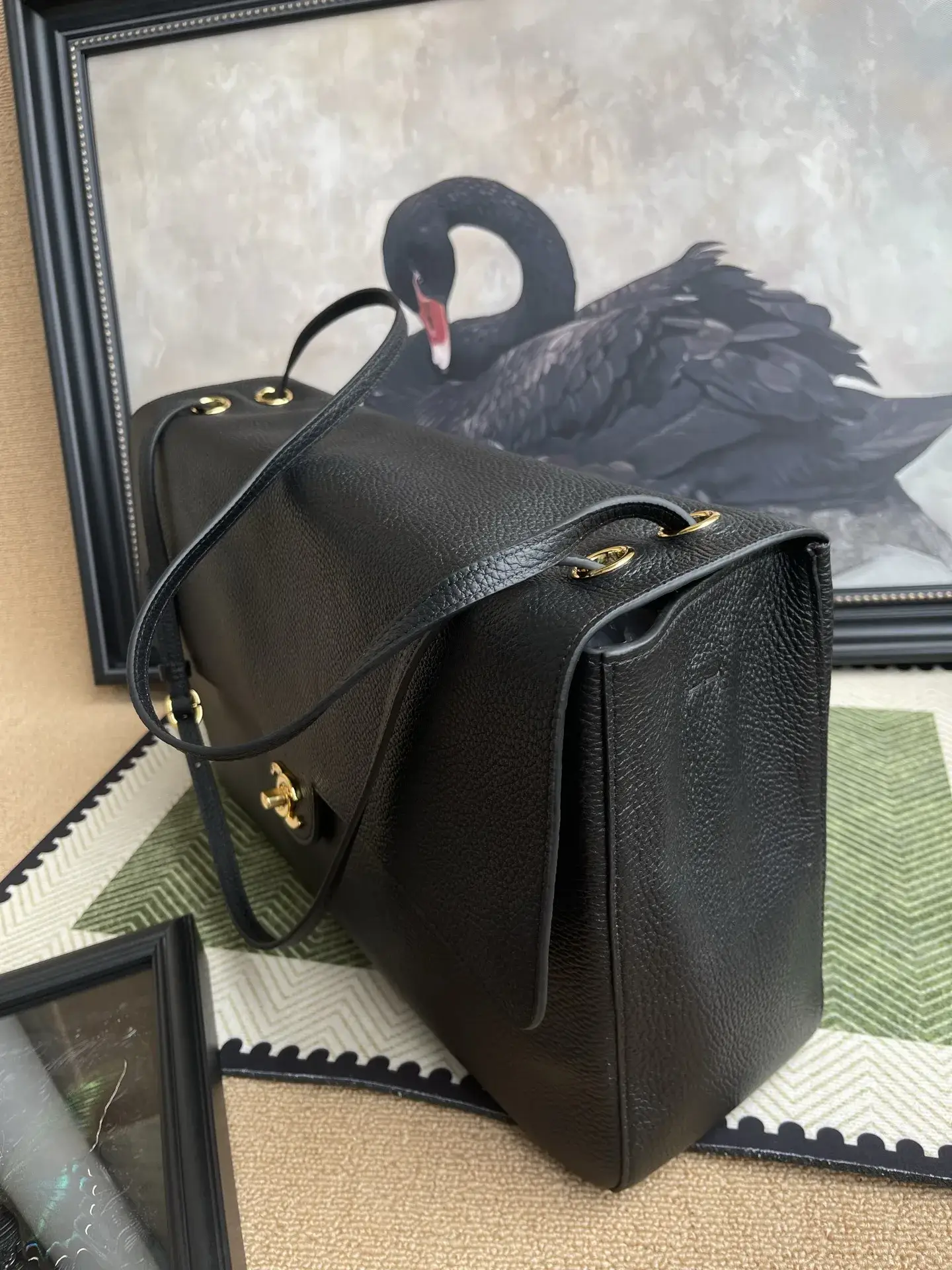 Chanel Classic Flap Grained Leather Top Handle Bag product photo from LabelPicks