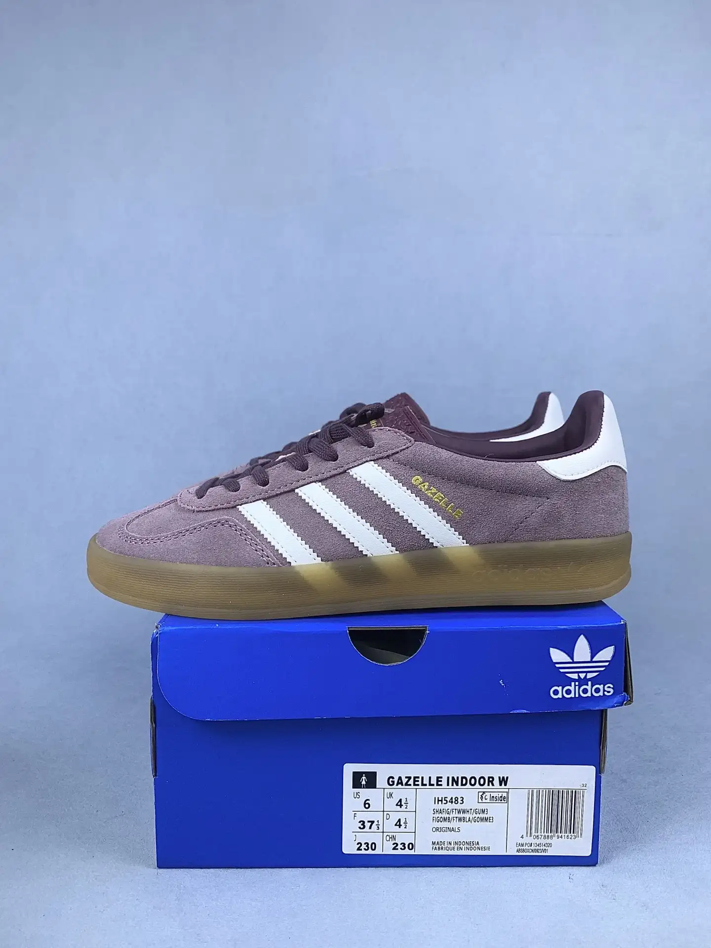 adidas Gazelle Indoor Shadow Fig Shoes product photo from LabelPicks